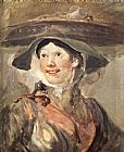 William Hogarth Famous Paintings - The Shrimp Girl